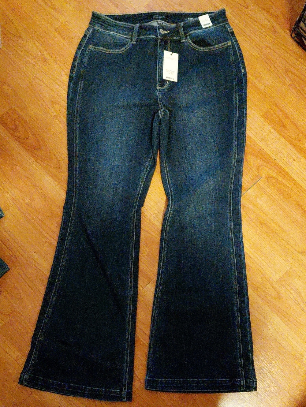 Judy Blue Dark Blue Women’s High Waisted Bootcut Jeans - Brand:Judy Blue